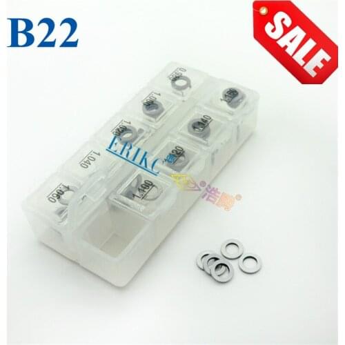 ERIKC B22 Size: 0.98mm--1.16mm Gasket Common Rail Adjustment Shims Injector Lift Shims set CR Injectors Washer