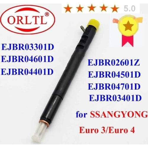 ORLTL New EJBR04501D EJBR04401D EJBR03401D EJBR04601D EJBR02601Z EJBR04701D Common Rail Injector for SSANGYONG Euro 3 Euro 4