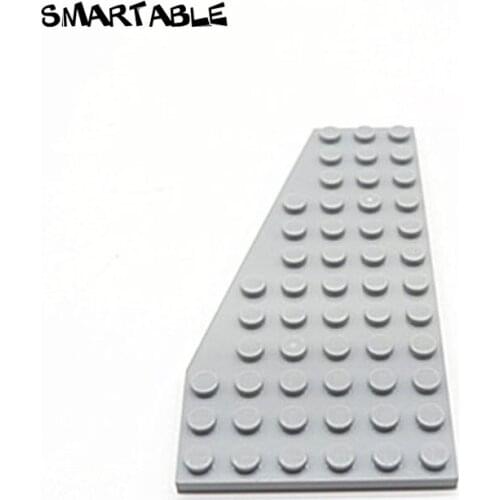 Smartable Wedge Plate 6x12 Left Building Blocks MOC Parts Toys For Kids Creative Compatible All Brands 30355 Toys 10pcs/lot