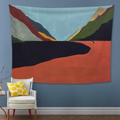 Colorful Decor Tapestry Wall Hanging Decoration Abstract Pattern Living Room Bed Sheet Beach Towel Picnic Cloth Home Tapestry