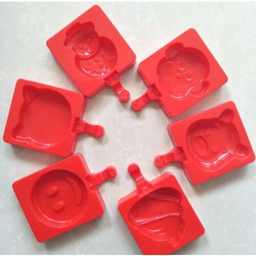 Cartoon Animal Silicone Popsicle Mold Ice Cream Molds DIY Homemade Ice Cream Popsicle Ice Maker Mould Kitchen Tools Accessories