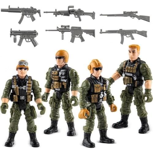 Model Figure Entertainment Detachable Long Lasting Realistic Action Figures Soldiers Toys for Desktop