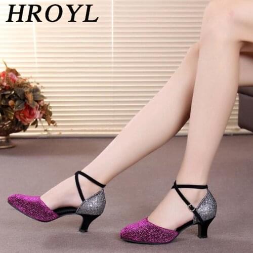 Shoes Dancing Shoes Latin Dance Shoes For Women Ladies Girls Ballroom/Outdoor Modern Dancing Shoes Heeled 3.5/5.5CM