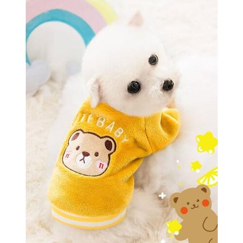 Cute bear puppy dog clothes thin teddy than panda pet small puppies net red spring and autumn new