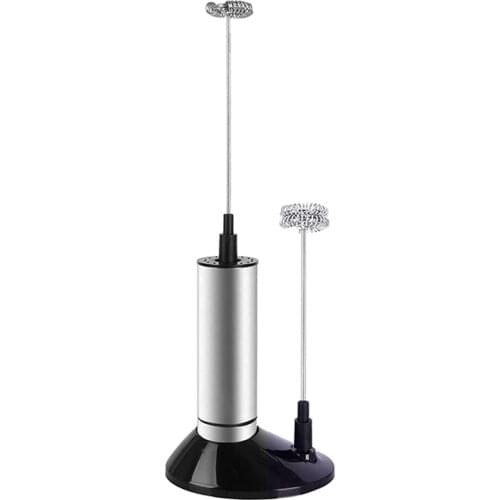 Milk Frother Handheld Battery-Powered Milk Frother with Base, Suitable for Milk Frothing Latte,Smoothie Drink Blender