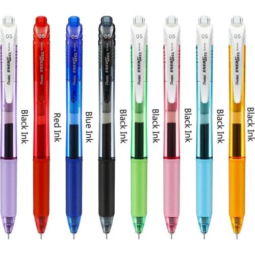 Pentel EnerGel BLN105 Gel Pen Quick Drying Pen Press type Rollerball 0.5mm Metal Needle Tip Pen Office School Supplies