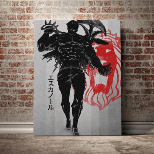 Lions Sin of Pride Escanor Poster Canvas Wall Art Decoration prints for living Kid Children room Home bedroom decor painting