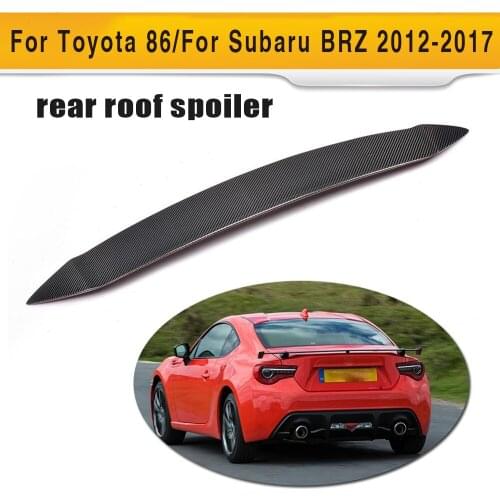 Carbon fiber car rear roof wing lip spoiler for toyota GT86 2012-2013