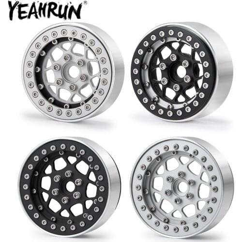YEAHRUN 1.9" BEADLOCK Wheel Rim Metal Wheel Hub for 1/10 Axial SCX10 CC01 F350 D90 90034 TRX4 RC Rock Crawler Car Parts