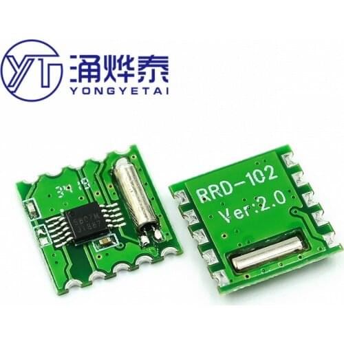 YYT 2PCS FM module radio module RDA5807M RRD102V2.0 stereo radio module