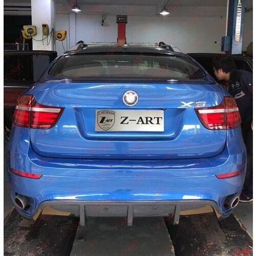 2008-2014 Z-ART for X6 carbon rear diffuser for E71 carbon fiber rear lip for X6 carbon fiber rear chin