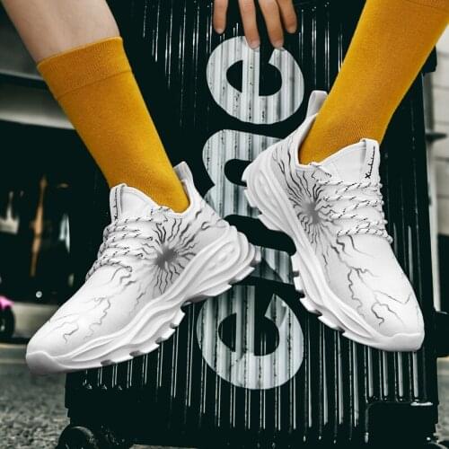 2021 Fashion Young Mens Casual Shoes Mens Sport Shoes Male Thick-soled Comfortable Breathable Strong Durable 5z