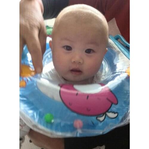 Baby Swimming Neck Ring Tube Safety Infant Bathing Float Circle Summer Inflatable Water Floating Drink Cup Holder Accessories