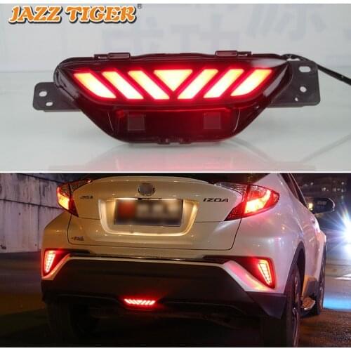 Rear Bumper Lights for Toyota C-HR CHR 2016 2017 2018 2019 Led reflectors Stop Signal for Cars lada vesta headlights fog lights