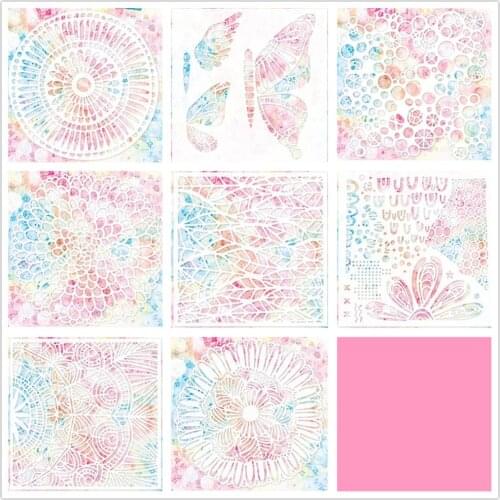 Background Mask Plastic Stencil Graduation for DIY Scrapbook / Album Decoration Embossed DIY Paper Card B008