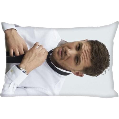 Hot Sale Tom Hardy Rectangle Pillowcase Custom Home textile Zipper Pillowcase Pillow Cover Size 45*35cm Print