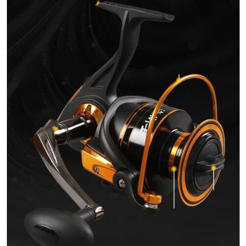 Distant Wheel Spinning Fishing Reel 4.8:1 9000 8000 10000 Series Metal Coil Boat Rock Wedkarstwo Wheel Trolling Reel Pesca