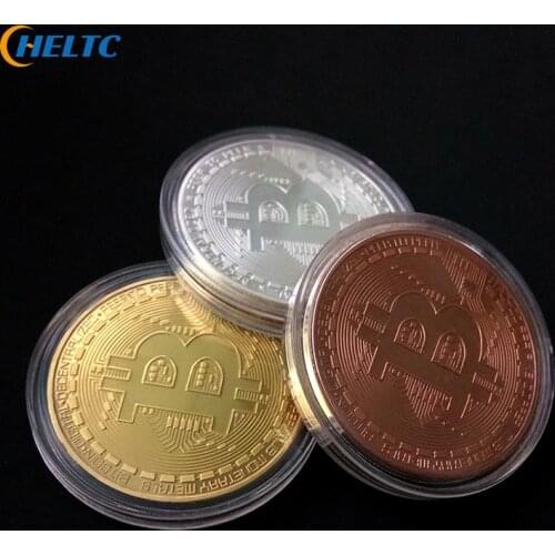 15styles Creative Souvenir Gold Plated Bitcoin Coin Collectible Great Bit Coin Art Collection Physical Gold Commemorative Coin