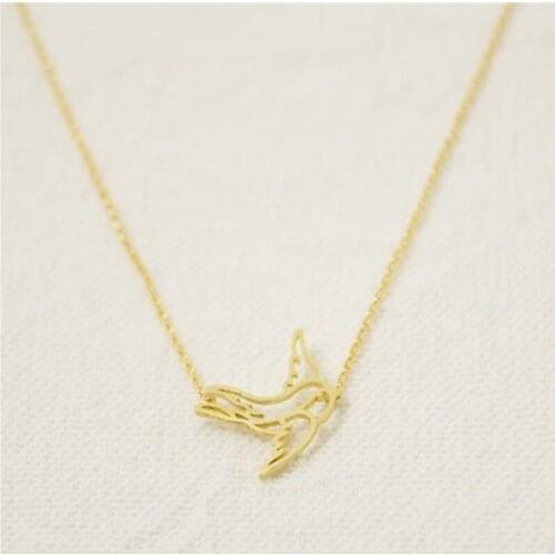 Fashion hollow swallow pendant necklace -color necklaces for women design chain of clavicle