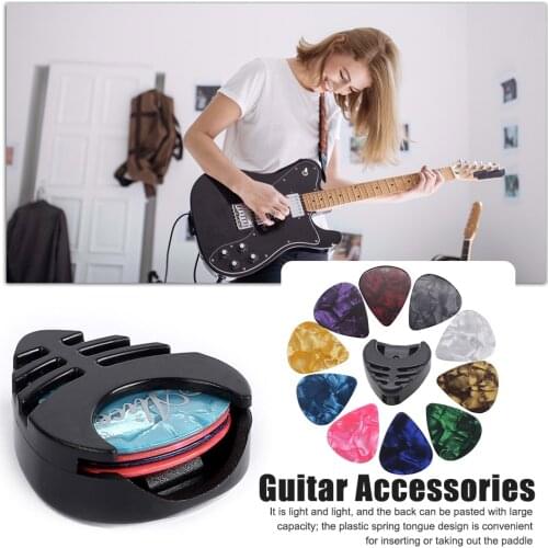 Guitar Picks Instruments Bass Ukulele Acoustic Guitar Universal Pick Holder Set for Music Lovers Playing Accessories