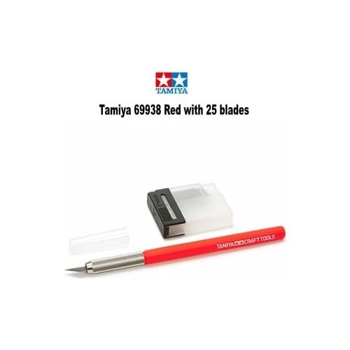 Tamiya Craft Knife Modelers Knife with 25pcs Blades Kit Craft Model Tools Tamiya 74040 Free Shipping