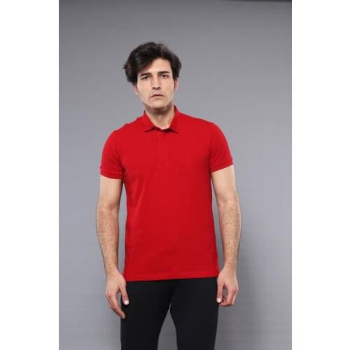 Polo Plain Red T-Shirt Wessi