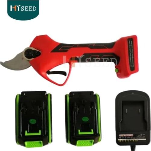 2 batteries professional portable cordless power pruner electric pruning shears for vineyard garden pruners orchards scissors