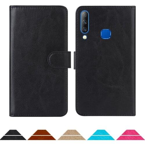 Luxury Wallet Case For Infinix Hot S4 PU Leather Retro Flip Cover Magnetic Fashion Cases Strap