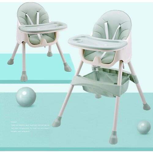 Folding Baby Highchair Kids Chair Dinning High Chair for Children Feeding Baby Table and Chair for Babies Toddler Booster Seat