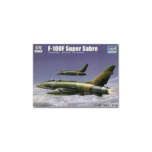 Trumpeter 1/72 scale model 01650 F-100F Super Saber Fighter