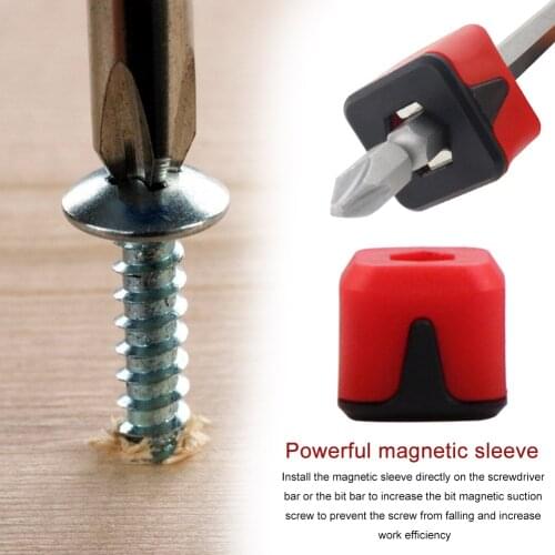 Universal Magnetic Ring Plastic Screwdriver Bit Holder Ring Anti-Corrosion Drill Bit Hex Shank Magnet Powerful Ring