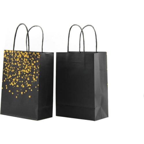 Packaging Bags For Business Mini Black/Pink Wholesale Portable 5/10/20/30/40/50 Pieces Lash Gift Bags With Handles In Bulk