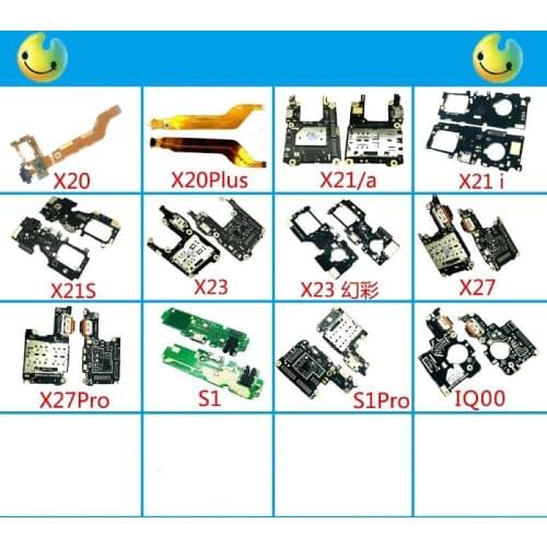 VIVO X20PLUS X21 X21S X23 S1PRO IQ00 X27pro SIM Card Socket IC Connector USB Charging Data Plug Socket Accessory Smartphone New