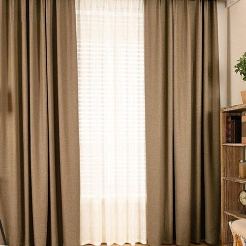 Window Curtain Blackout Curtains for Living Room Kitchen Bedroom Modern Curtain Solid Color Drapes