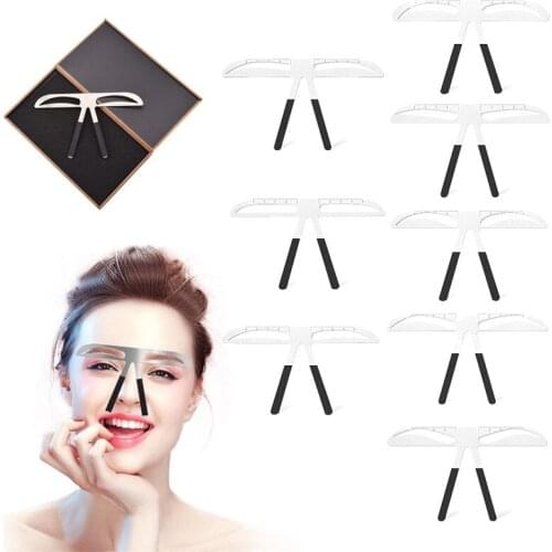 1PC Semi Permanent Eyebrow Ruler Eye Brow Measure Tool Eyebrow Guide Ruler Microblading Calliper Stencil Makeup Tools #291482