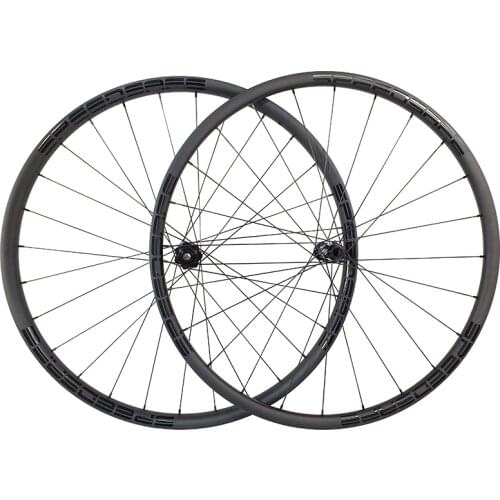 1320g 29er MTB XC carbon wheels 33 asymmetric 25mm deep CL center lock straight pull tubeless wheelset 27mm inner 18T 36T 54T