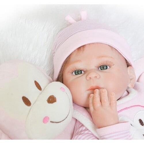 20inch Full Body Silicone Reborn babies dolls blue/lol toys Toddler bathe Toys best Xmas Birthday Gift bonecas toy Present