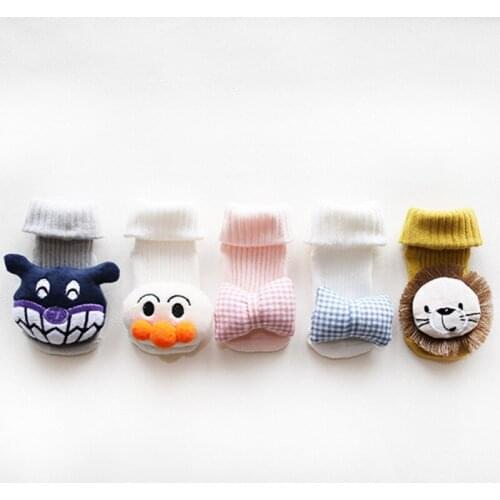 2019 New Cute Baby Kids Girl Boy Anti-slip Socks Cartoon Slipper Shoes Soft Boots Socks 0-36 Months