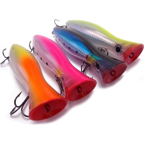 CATCHSIF 4pcs Big Game Saltwater Power Popper Fishing Plug 1.5oz