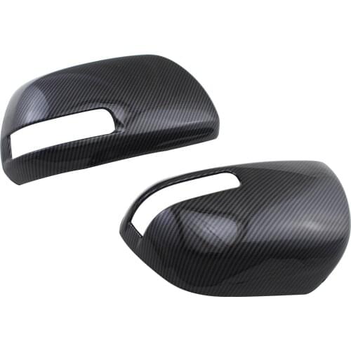 For Toyota Voxy Vigo Fortuner Alphard Noah Vellfire Estima Vanguard ACR50 2pcs Carbon fiber Door Mirror cover