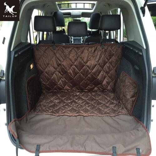 TAILUP Pet Travel Car Seat Cover Waterproof Quilted Soft Short Plush Dog Auto Bench Seat Cover Bed Mats dogTrunk car bed M/L