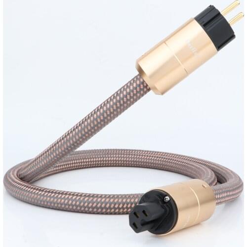 HI End HIFI AC Mains Power Cable ,EU Schuko Power line Schuko Power Cord CD amplifier amp ,EU Power Plug Cable