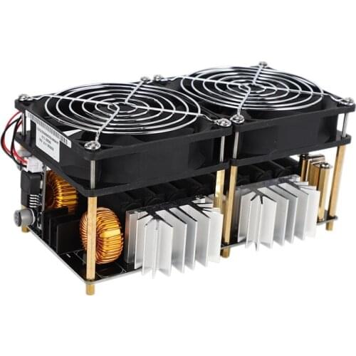 2000W 50A ZVS Induction Heating Board Heater Module Flyback Driver Heater Dissipation Coil Dual Fan with Copper Tube