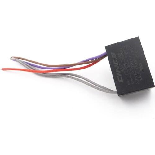 CBB61 4.5uF+5uF+5uF 250V 5 wires Motor Run Capacitor electrical fan 3/4/5 Speed electric fanners Electronic Regulator Cable