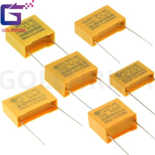 10pcs 102K 222K 472K 103K 223K 333K 473K 104K 224K 334K 474K 564K 684K 105K X2 capacitor 275VAC Polypropylene film capacitor