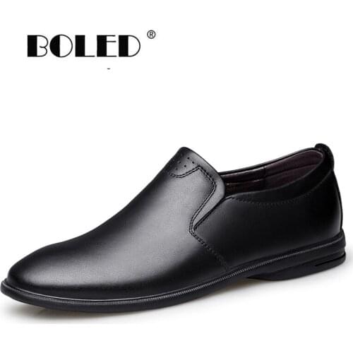 Genuine Leather Men Shoes Slip-on Loafers Moccasins Comfortable Flats Shoes Breathable Casual Shoes Outdoor Walking Shoes Men