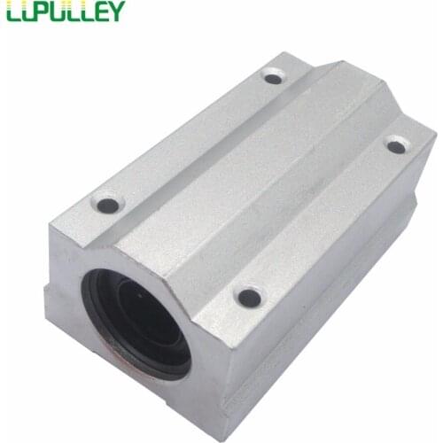 LUPULLEY SCS8LUU SC8LUU Linear Motion Ball bearing Slide Unit Block SCS10/12/13/16/20LUU Long Type for CNC Router