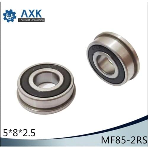 MF85-2RS Bearing 5x8x2.5mm ( 10 PCS ) ABEC-1 Miniature Flanged MF85RS Ball Bearings LF-850DD