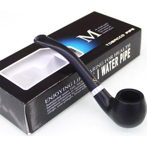 Mini Black Pipes Chimney Smoking Pipe Mouthpiece Herb Tobacco Pipe Cigar Gifts Narguile Grinder Smoke Cigarette Holder