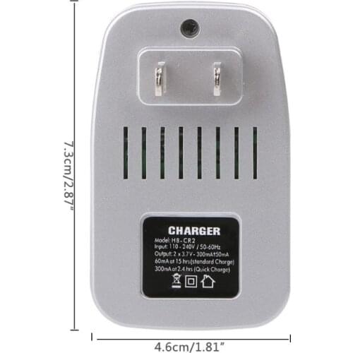 3V Wall Travel Home Wall Charger For CR2 Lithium Rechargeable Battery US Plug LX9B
